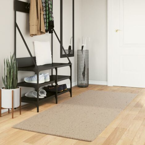 Rug HUARTE Short Pile Soft and Washable Sand 80x200 cm vidaXL