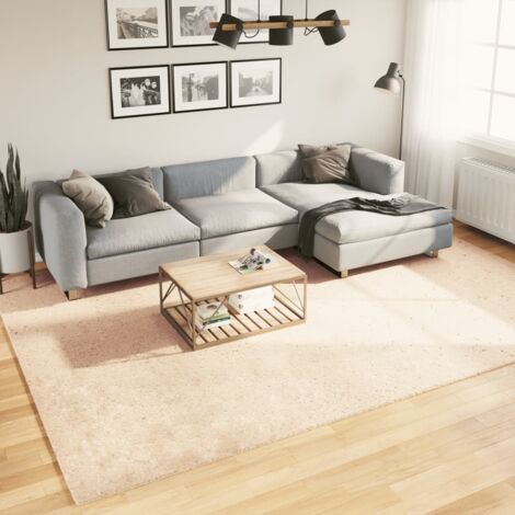 Rug HUARTE Short Pile Soft and Washable Beige 240x340 cm vidaXL