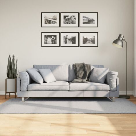 Rug HUARTE Short Pile Soft and Washable Grey 100x200 cm vidaXL