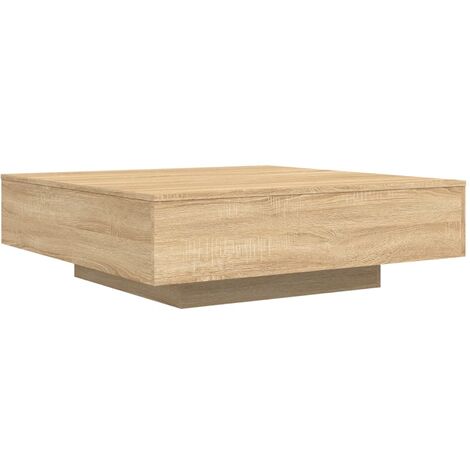vidaXL Coffee Table Sonoma Oak 100x100x31 cm Engineered Wood