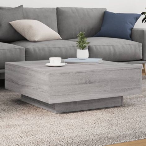 Coffee Table Grey Sonoma 80x80x31 cm Engineered Wood vidaXL