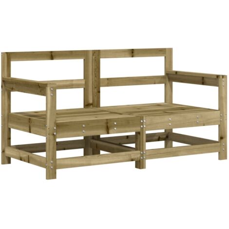 Garden Corner Sofas 2 pcs Impregnated Wood Pine vidaXL