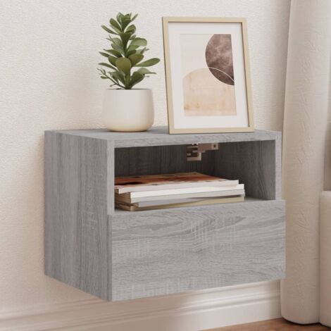 TV Wall Cabinet Grey Sonoma 40x30x30 cm Engineered Wood vidaXL