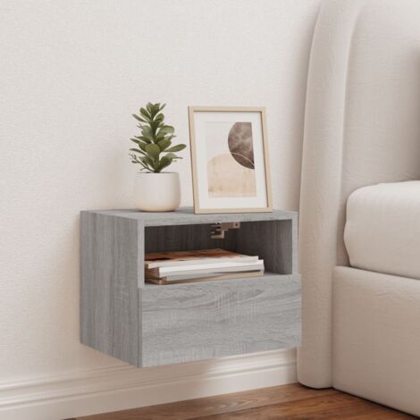 TV Wall Cabinet Grey Sonoma 40x30x30 cm Engineered Wood vidaXL