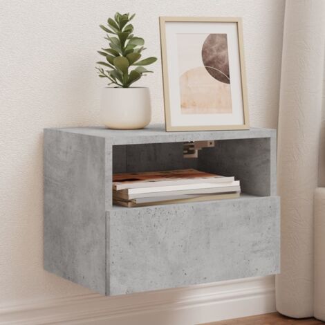 TV Wall Cabinets 2 pcs Concrete Grey 40x30x30 cm Engineered Wood vidaXL
