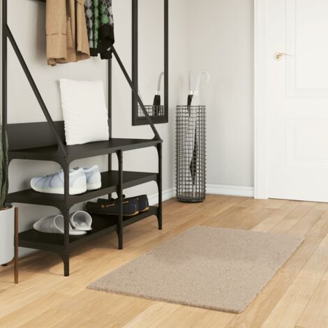 Rug HUARTE Short Pile Soft and Washable Sand 60x110 cm vidaXL