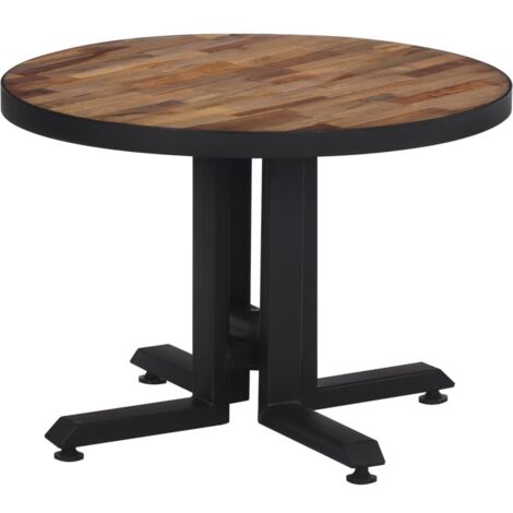 Coffee Table Round Ø55x40 cm Solid Reclaimed Teak vidaXL (1/5)