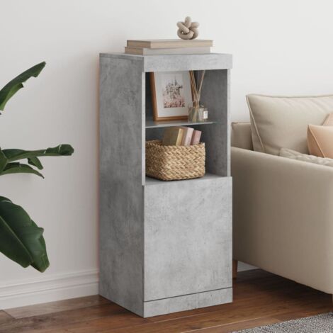 Sideboard with LED Lights Concrete Grey 41x37x100 cm vidaXL (1/5)