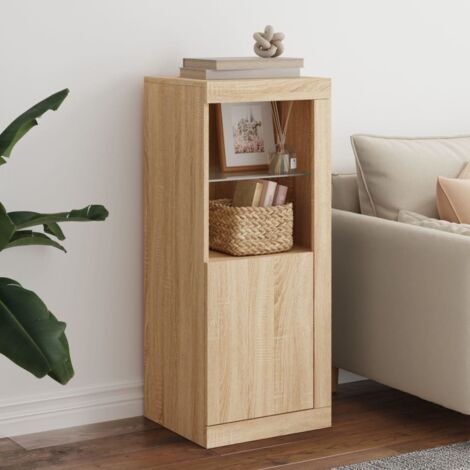 Sideboard with LED Lights Sonoma Oak 41x37x100 cm vidaXL (1/5)