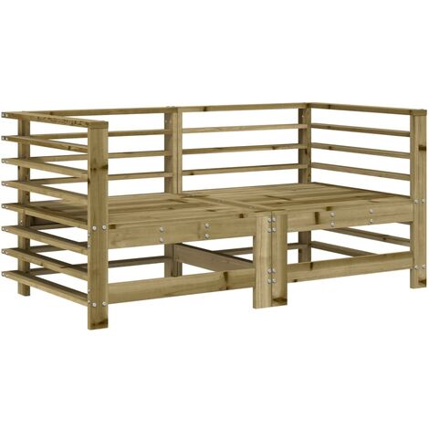 Garden Corner Sofas 2 pcs Impregnated Wood Pine vidaXL