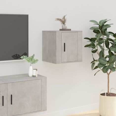 Wall Mounted TV Cabinet Concrete Grey 40x34,5x40 cm vidaXL (1/5)