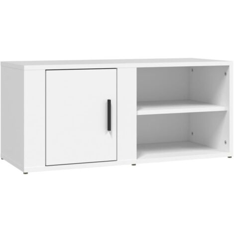 TV Cabinet White 80x31,5x36 cm Engineered Wood vidaXL