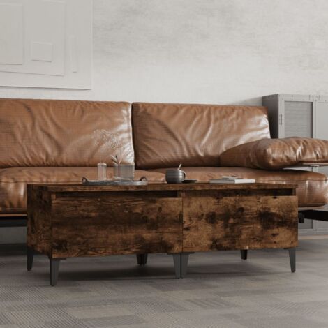 Side Tables 2 pcs Smoked Oak 50x46x35 cm Engineered Wood vidaXL