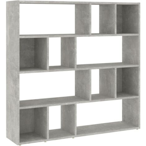 Book Cabinet/Room Divider Concrete Grey 105x24x102 cm vidaXL