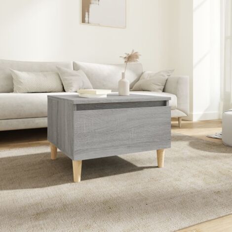 Side Table Grey Sonoma 50x46x35 cm Engineered Wood vidaXL (1/5)