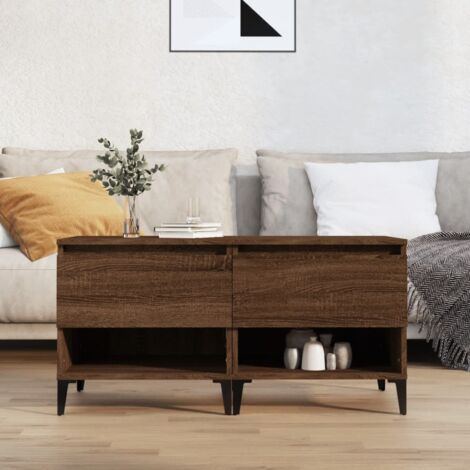 Side Tables 2 pcs Brown Oak 50x46x50 cm Engineered Wood vidaXL