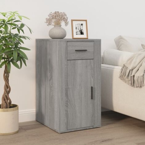Desk Cabinet Grey Sonoma 40x49x75 cm Engineered Wood vidaXL