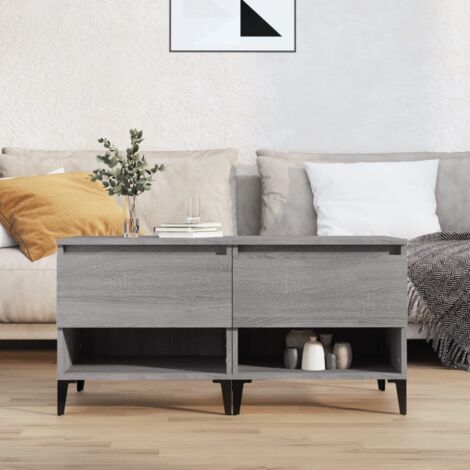 Side Tables 2 pcs Grey Sonoma 50x46x50 cm Engineered Wood vidaXL