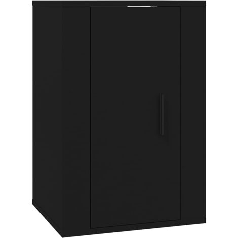 Wall Mounted TV Cabinet Black 40x34,5x60 cm vidaXL (1/5)