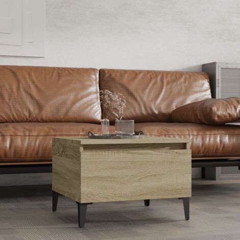 Side Table Sonoma Oak 50x46x35 cm Engineered Wood vidaXL