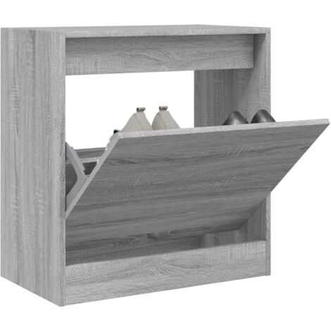 Shoe Cabinet Grey Sonoma 60x34x63.5 cm Engineered Wood vidaXL (1/5)