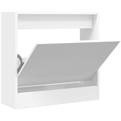 Shoe Cabinet White 60x21x57 cm Engineered Wood vidaXL