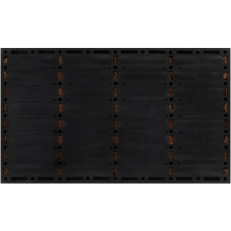 Door Mat Rectangular 45x75 cm Rubber and Coir vidaXL