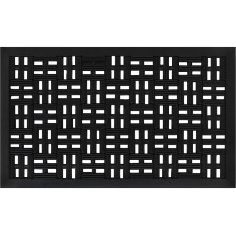 Door Mat Rectangular 45x75 cm Rubber vidaXL