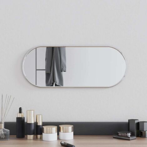 Wall Mirror Silver 50x20 cm Oval vidaXL