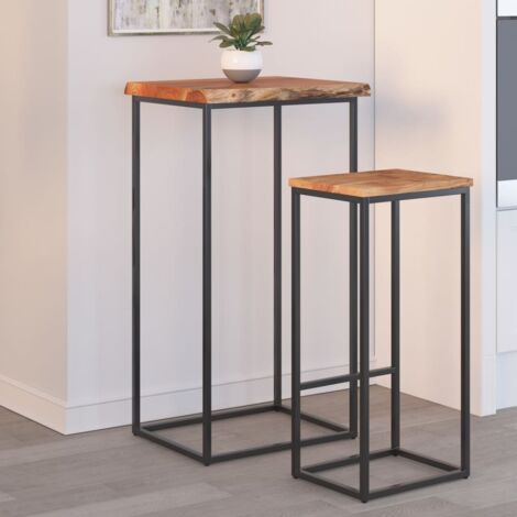 Table Top 50x40x2.5 cm Rectangular Solid Wood Acacia Live Edge vidaXL