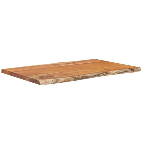 Table Top 60x40x2.5 cm Rectangular Solid Wood Acacia Live Edge vidaXL