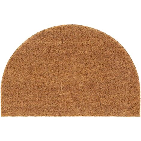 Door Mat Natural Half Round 40x60 cm Tufted Coir vidaXL (1/5)