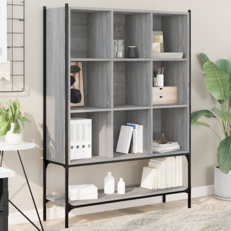 Bookcase Grey Sonoma 102x30x141.5 cm Engineered Wood vidaXL (1/5)