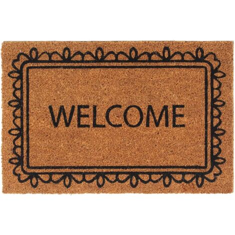Door Mat Natural 40x60 cm Tufted Coir vidaXL