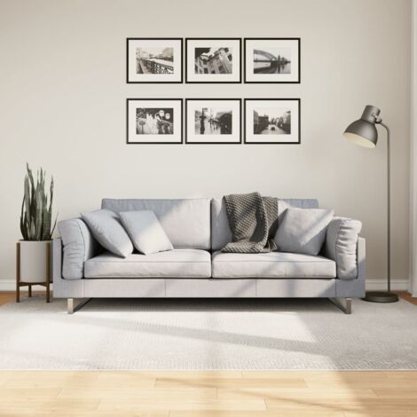 Rug IZA Short Pile Scandinavian Look Cream 160x230 cm vidaXL (1/5)