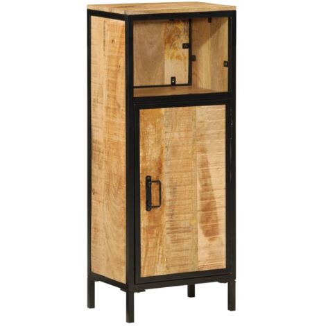 Bathroom Cabinet 40x27x90 cm Solid Wood Mango and Iron vidaXL (1/5)
