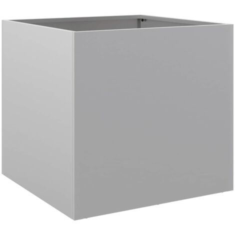 Planter Silver 42x40x39 cm Galvanised Steel vidaXL (1/5)