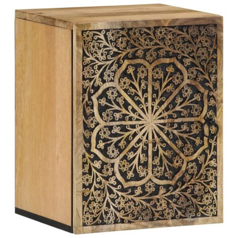 Bathroom Wall Cabinet 38x33x48 cm Solid Wood Mango vidaXL (1/5)