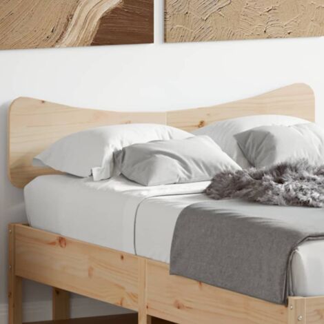 Headboard 120 cm Solid Wood Pine vidaXL (1/5)