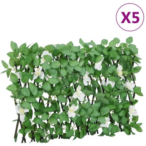 Artificial Ivy Trellis Expandable Green 5 pcs 180x30 cm vidaXL