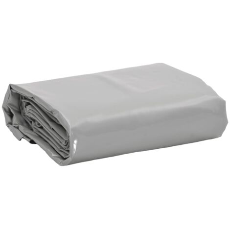 Tarpaulin Grey 6x8 m 650 g/m² vidaXL