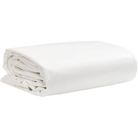 Tarpaulin White 1x2.5 m 650 g/m² vidaXL