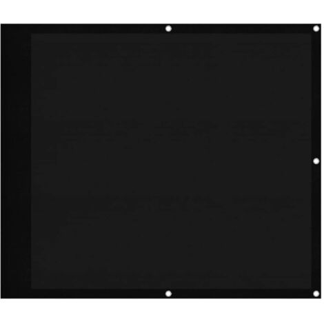 Balcony Screen Black 90x700 cm 100% Polyester Oxford vidaXL