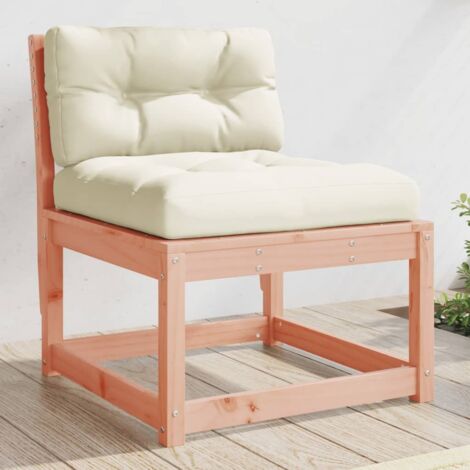 Garden Sofa Cream White Solid Douglas wood, Polyester Medium vidaXL (1/5)