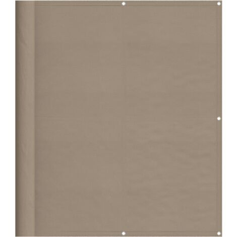 Balcony Screen Taupe 120x700 cm 100% Polyester Oxford vidaXL
