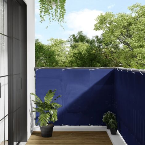 Balcony Screen Blue 120x1000 cm 100% Polyester Oxford vidaXL