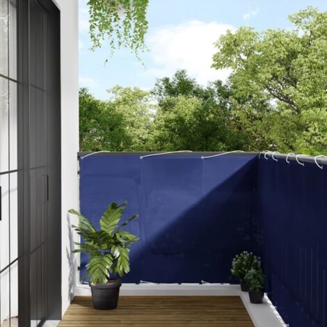 Balcony Screen Blue 120x700 cm 100% Polyester Oxford vidaXL