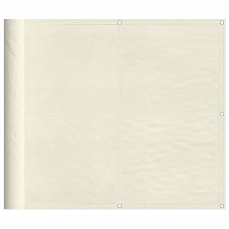 Balcony Screen Cream 90x800 cm 100% Polyester Oxford vidaXL
