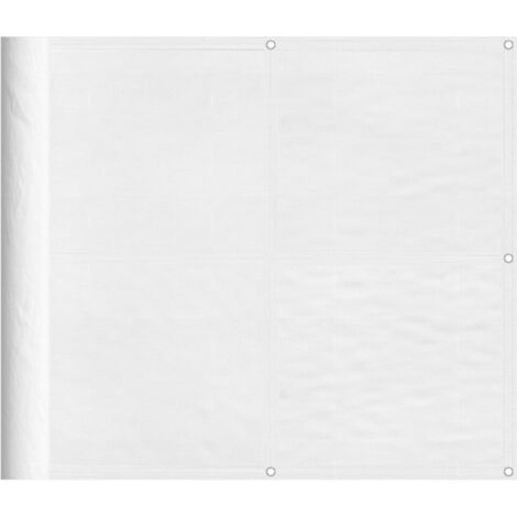 Balcony Screen White 90x800 cm 100% Polyester Oxford vidaXL