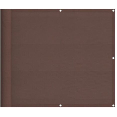 Balcony Screen Brown 90x800 cm 100% Polyester Oxford vidaXL